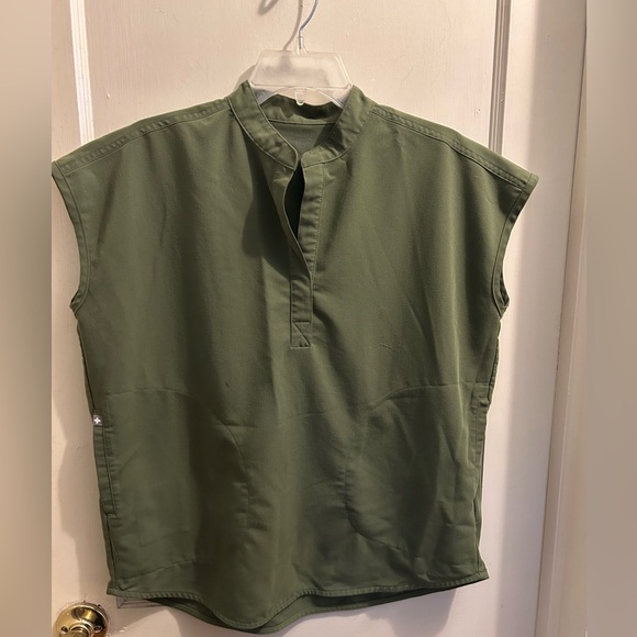 Figs Tops - Figs Rafaela oversized scrub top Dark Olive women extra  small